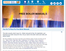 Tablet Screenshot of freeboilermanuals.com